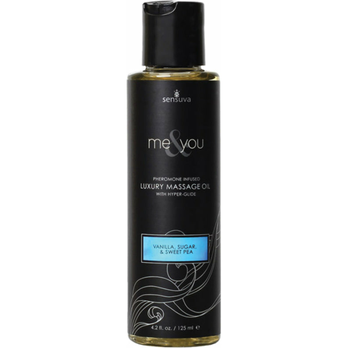 Me & You Massage Oil Vanilla, Sugar, Sweet Pea 4.2oz - Image 1