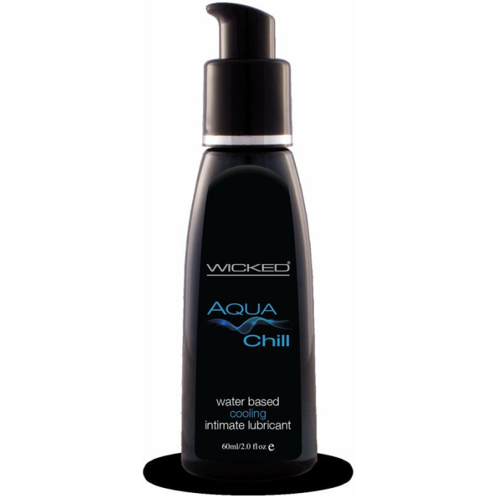 Wicked Aqua Chill Waterbased Cooling Sensatioln Lubricant 2oz. - Image 1