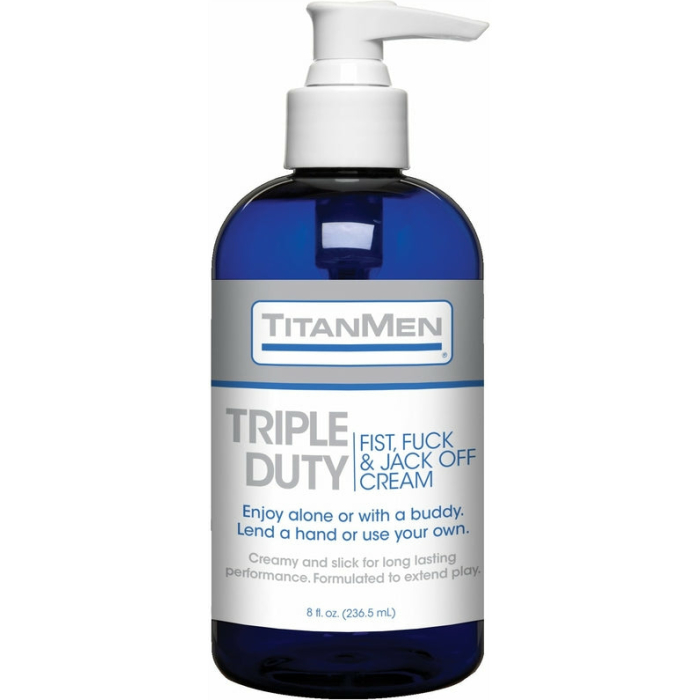Titanmen - Triple Duty Fist, Fuck & Jack Off Cream 8oz. - Image 1