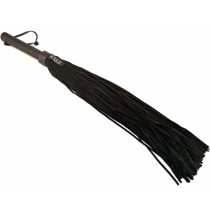 Rouge Long Suede Flogger Leather Handle Black - Image 1