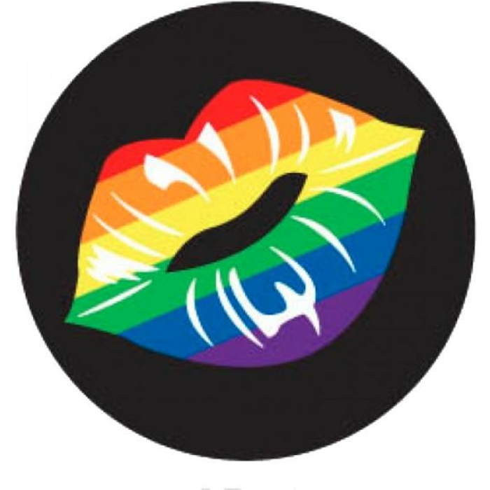3 inches Bachelorette Button Rainbow Lips - Image 1