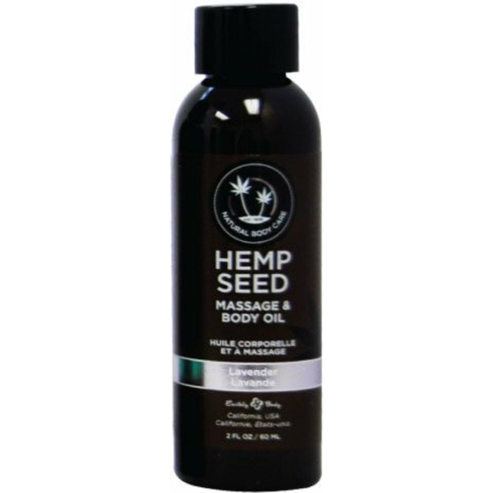 Earthly Body Massage Oil Lavender 2oz - Image 1
