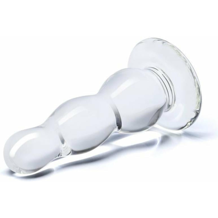 Glass Butt Plug 4 Inches Clear - Image 1