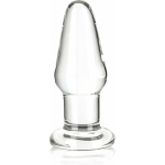 Glas 3.5 inches Glass Butt Plug Clear