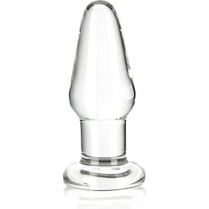 Glas 3.5 inches Glass Butt Plug Clear - Image 1