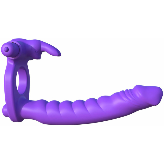 Fantasy C-Ringz Silicone Double Penetrator Rabbit - Image 1