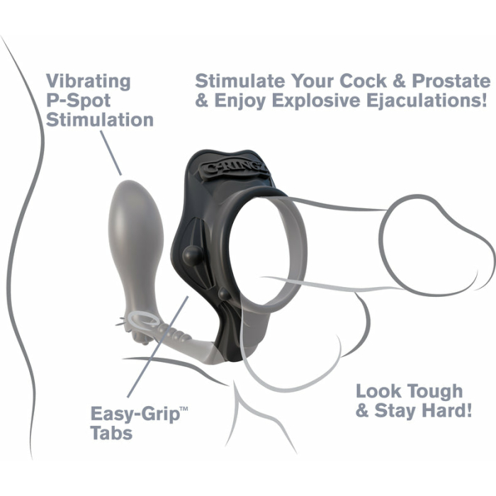 Rock Hard Ass Gasm Vibrating Ring - Black - Image 2