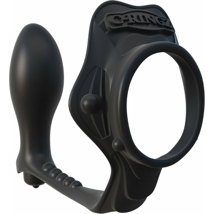 Rock Hard Ass Gasm Vibrating Ring - Black - Image 1