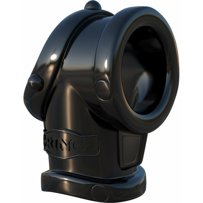 Fantasy C-Ringz Cock Pipe Ball Stretcher Black - Image 1