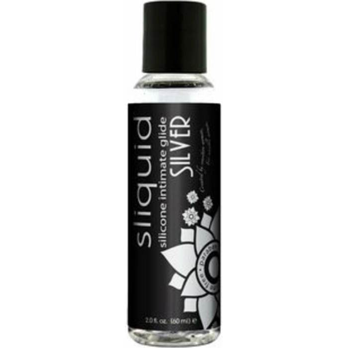 Sliquid Naturals Silver Silicone Lubricant 2oz - Image 1