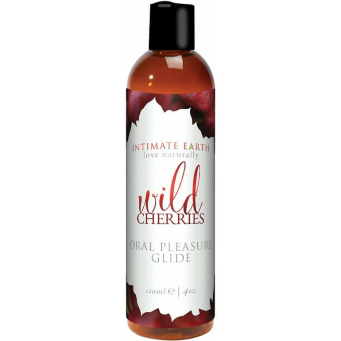 Intimate Earth Wild Cherries Flavored Glide 120ml. - Image 1