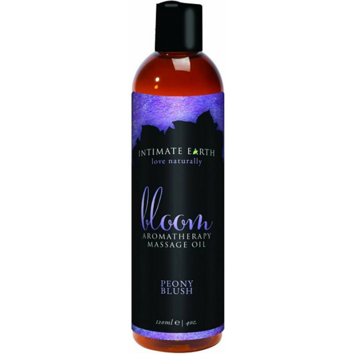 Intimate Earth Bloom Massage Oil 4oz - Image 1