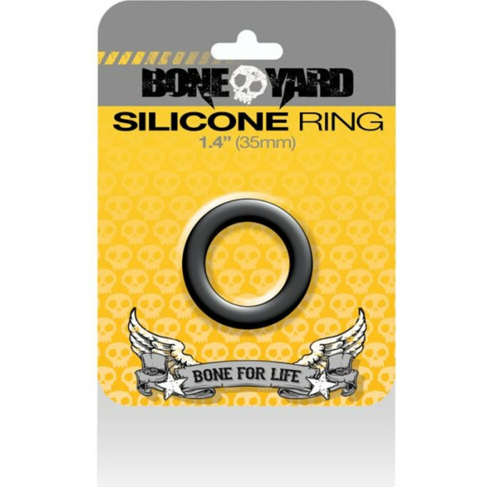 Boneyard Silicone Ring 1.4 inches Black - Image 3