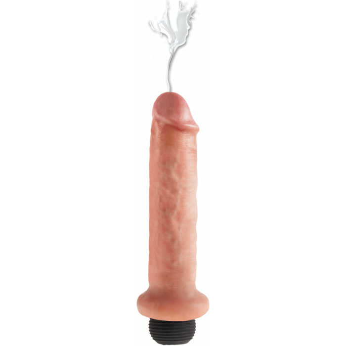 King Cock 7 inches Squirting Dildo Beige - Image 1