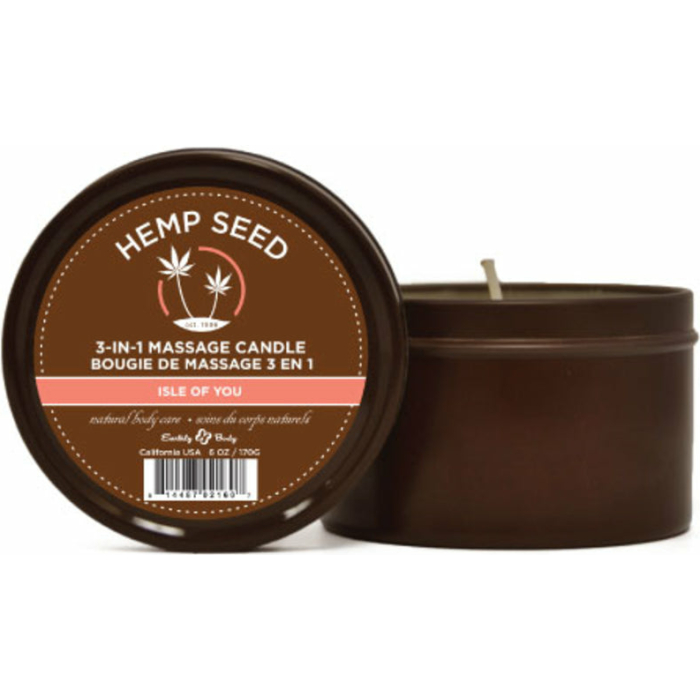 Earthly Body Massage Candle Isle Of You 6oz - Image 1