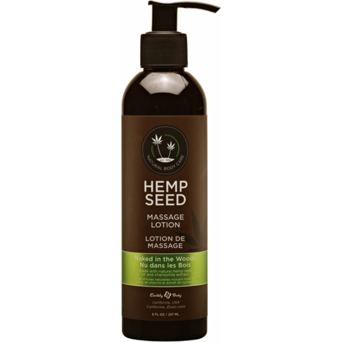 Earthly Body Massage Lotion Naked In The Woods 8oz - Image 1