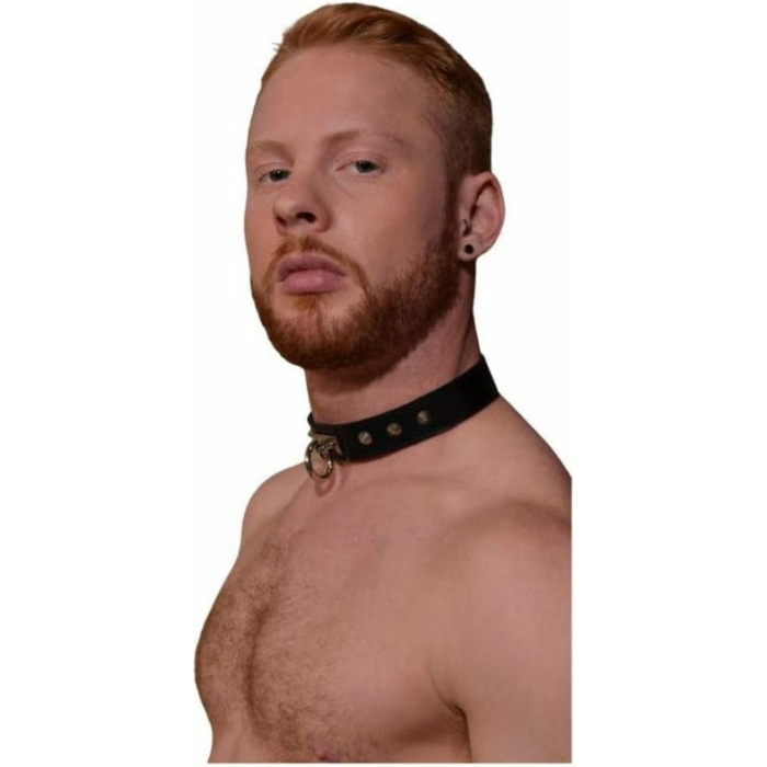 Rouge O-ring Studded Collar (thinner) Black - Image 2