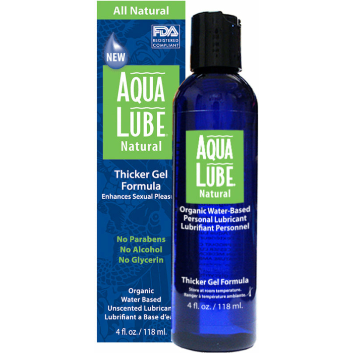 Aqua Lube Natural Gel 4 fluid ounces - Image 1