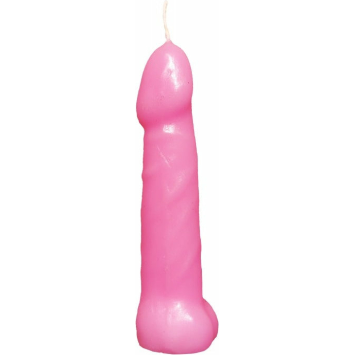 Bachelorette Party Pecker Party  Candles Pink 5 Pack - Image 1