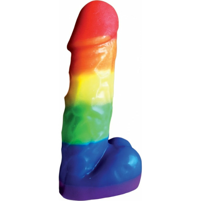 Rainbow Pecker Party Candle 7 inches - Image 1