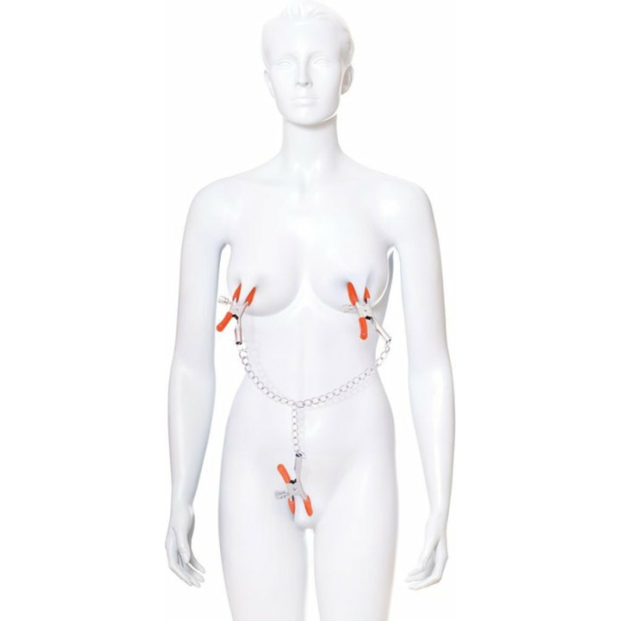 Triple Your Pleasure  Nipple & Clitoral Clamps & Chain - Image 2