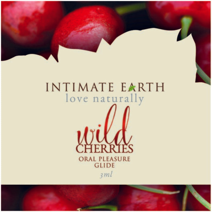 Intimate Earth Wild Cherries Oral Pleasure Glide .10oz - Image 1