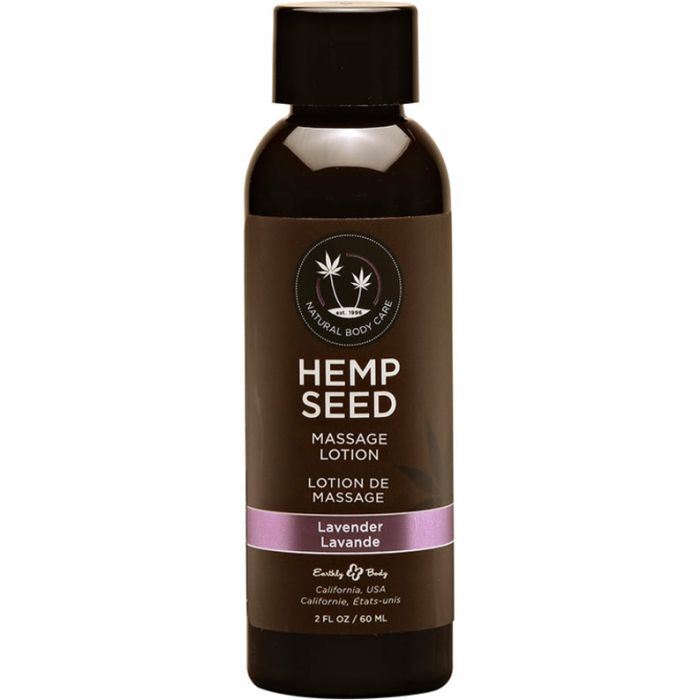 Earthly Body Massage Lotion Lavender 2oz - Image 1