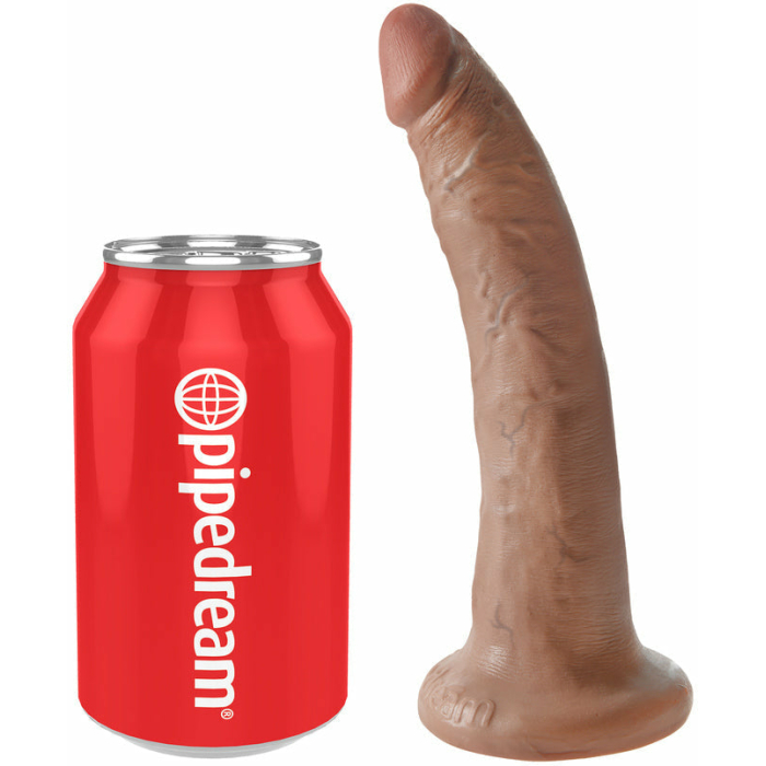 King Cock 7 Inches Realistic Dildo Tan - Image 1