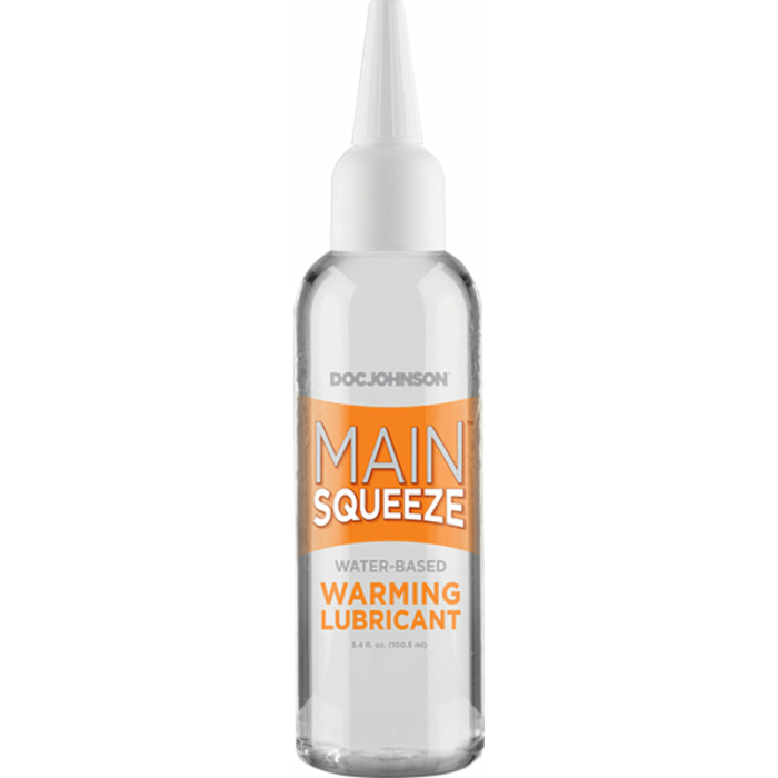 Main Squeeze Warming Water Based Lubricant 3.4oz - Image 1