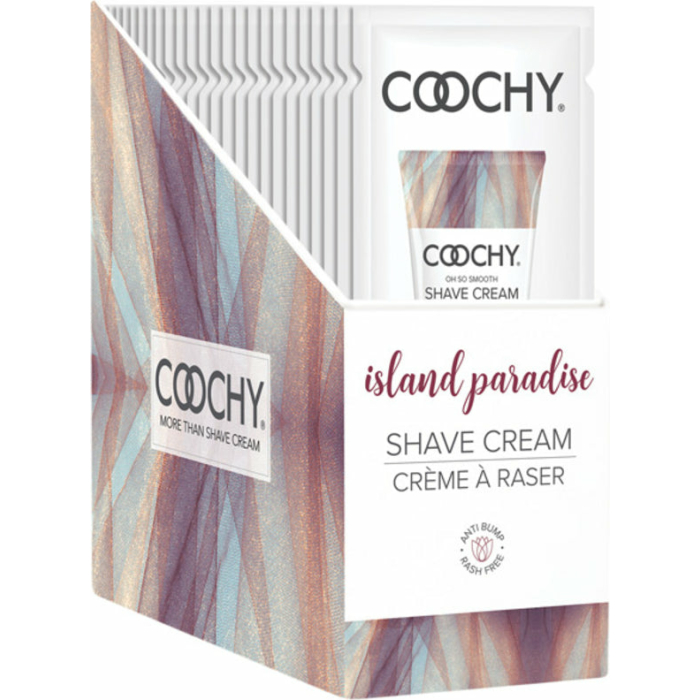 Coochy Shave Cream Island Paradise Foil 15ml 24pc Display - Image 1