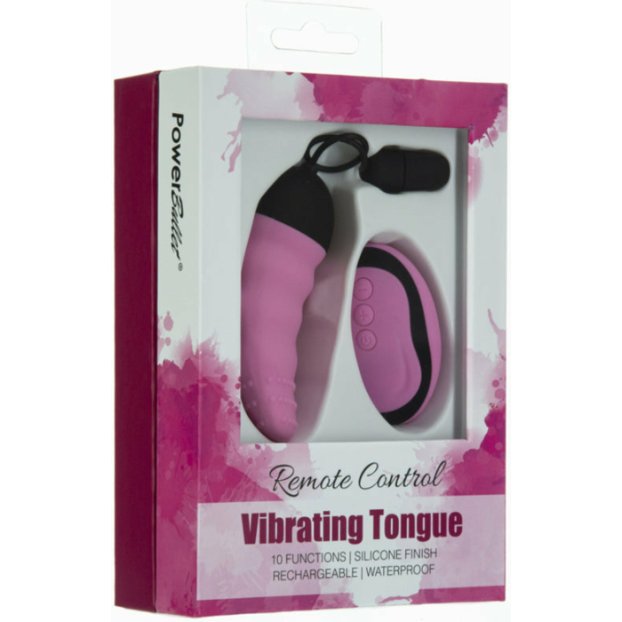 Simple & True Vibrating Remote Control Tongue Pink - Image 1