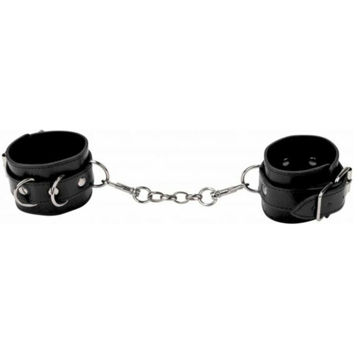 Ouch! Leather Cuffs - Black - Image 1