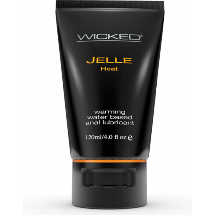 Wicked Jelle Anal Gel Warming Sensation Lubricant 4oz Tube - Image 1