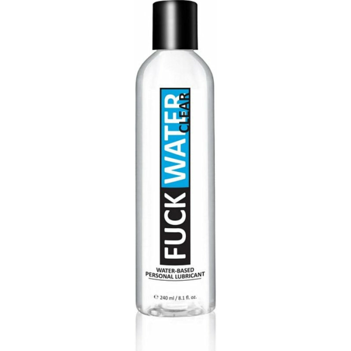 F*ck Water Clear H2O Water Based Lubricant 8oz - Image 1