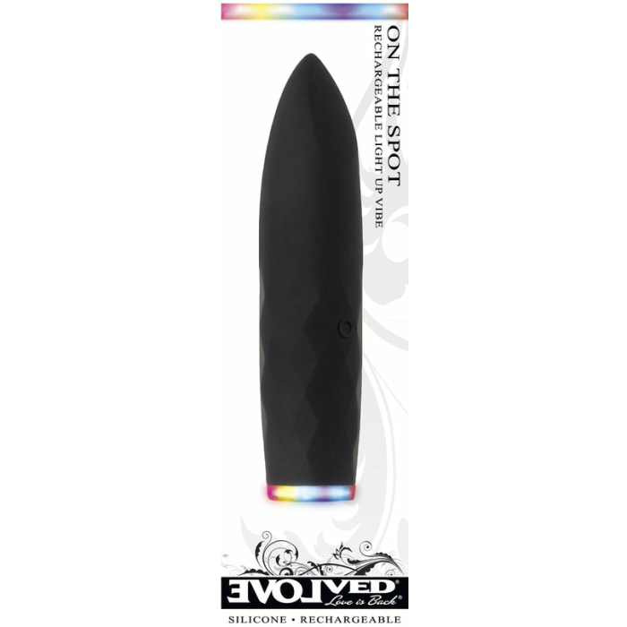 Evolved On The Spot Bullet 7 Function Rechargable Silicone Waterproof Black - Image 3
