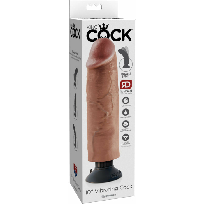 King Cock 10in Vibrating Cock - Image 3