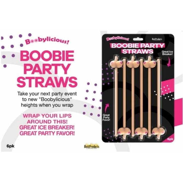 Boobie Straws (flesh Color) 6pk. - Image 2