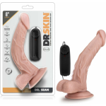 Dr. Skin - Dr. Sean - 8in Vibrating Cock With Suction Cup - Vanilla - Image 3