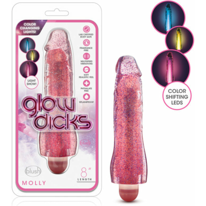 Glow Dicks - Molly Glitter Vibrator - Image 3