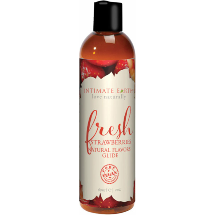 Intimate Earth Fresh Strawberries Pleasure Glide 60ml - Image 1