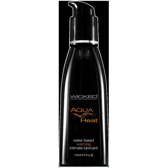 Wicked Aqua Heat Water Based Warming Lubricant 4oz - Image 1
