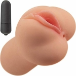 Always Horny Masturbator Vibrating Pussy And Ass Beige
