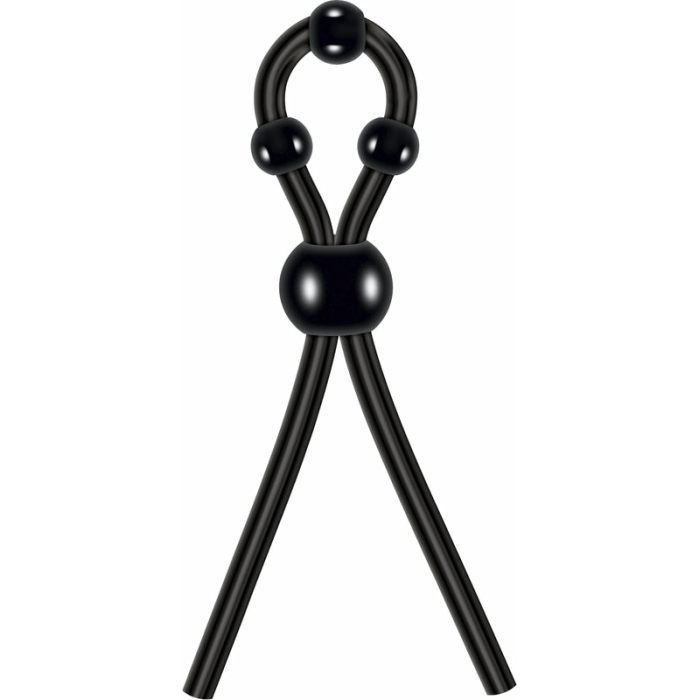 Ultimate Silicone Lasso Cock Ring Black - Image 1