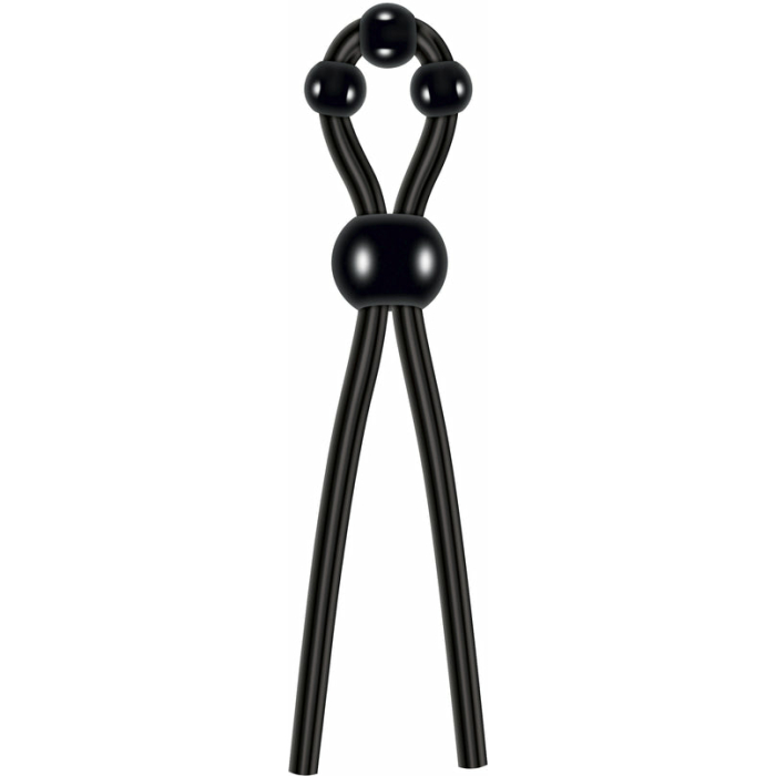 Ultimate Silicone Lasso Cock Ring Black - Image 2