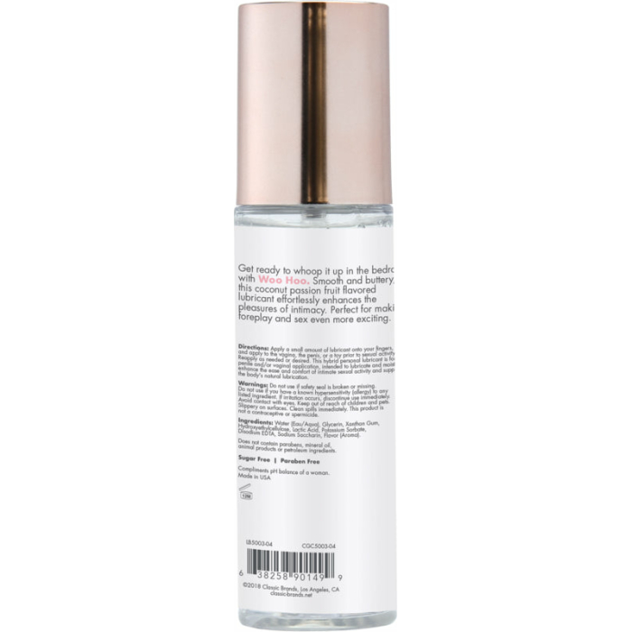 Cgc Woo Hoo Personal Lubricant Flavored Coconut Passion 4.4oz - Image 2
