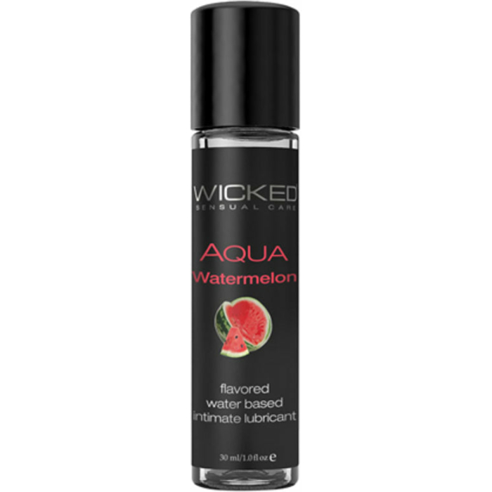 Wicked Aqua Water Based Lubricant Watermelon 1oz. - Image 1