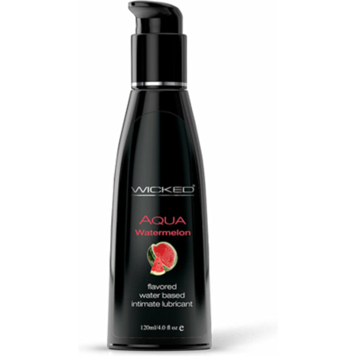Wicked Aqua Flavored Lubricant Watermelon 4oz - Image 1