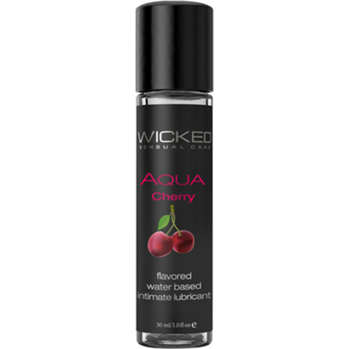 Wicked Aqua Flavored Lubricant Cherry 1oz - Image 1