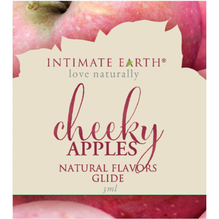 Intimate Earth Natural Flavor Glide Cheeky Apples .1oz - Image 1