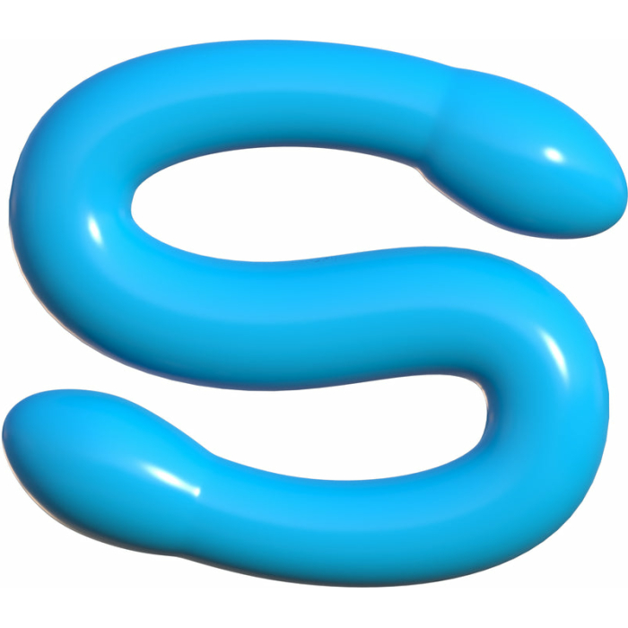 Classix Double Whammy Blue Dual Dildo - Image 2